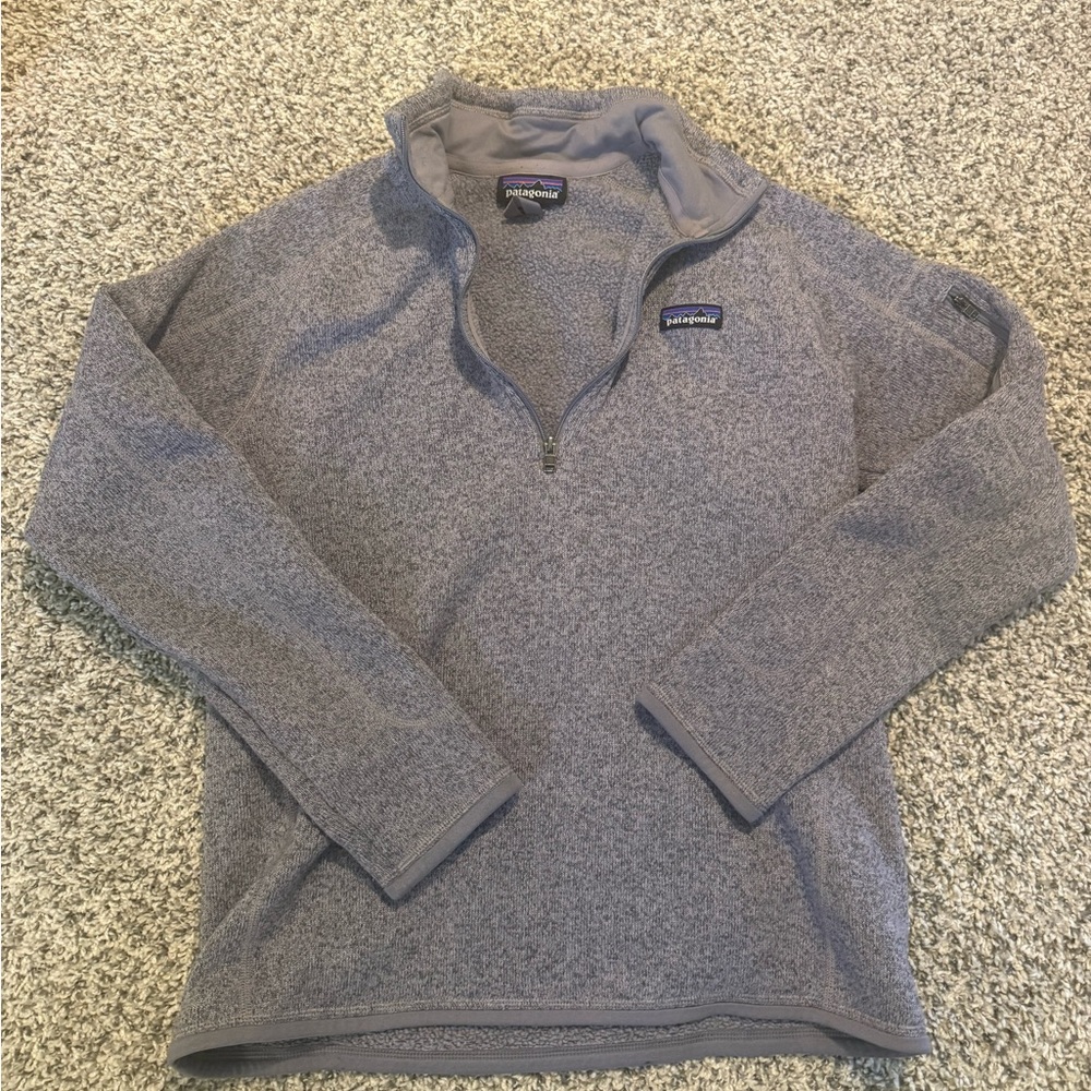 Patagonia Women’s Heather Gray Half-Zip Fleece Pullover